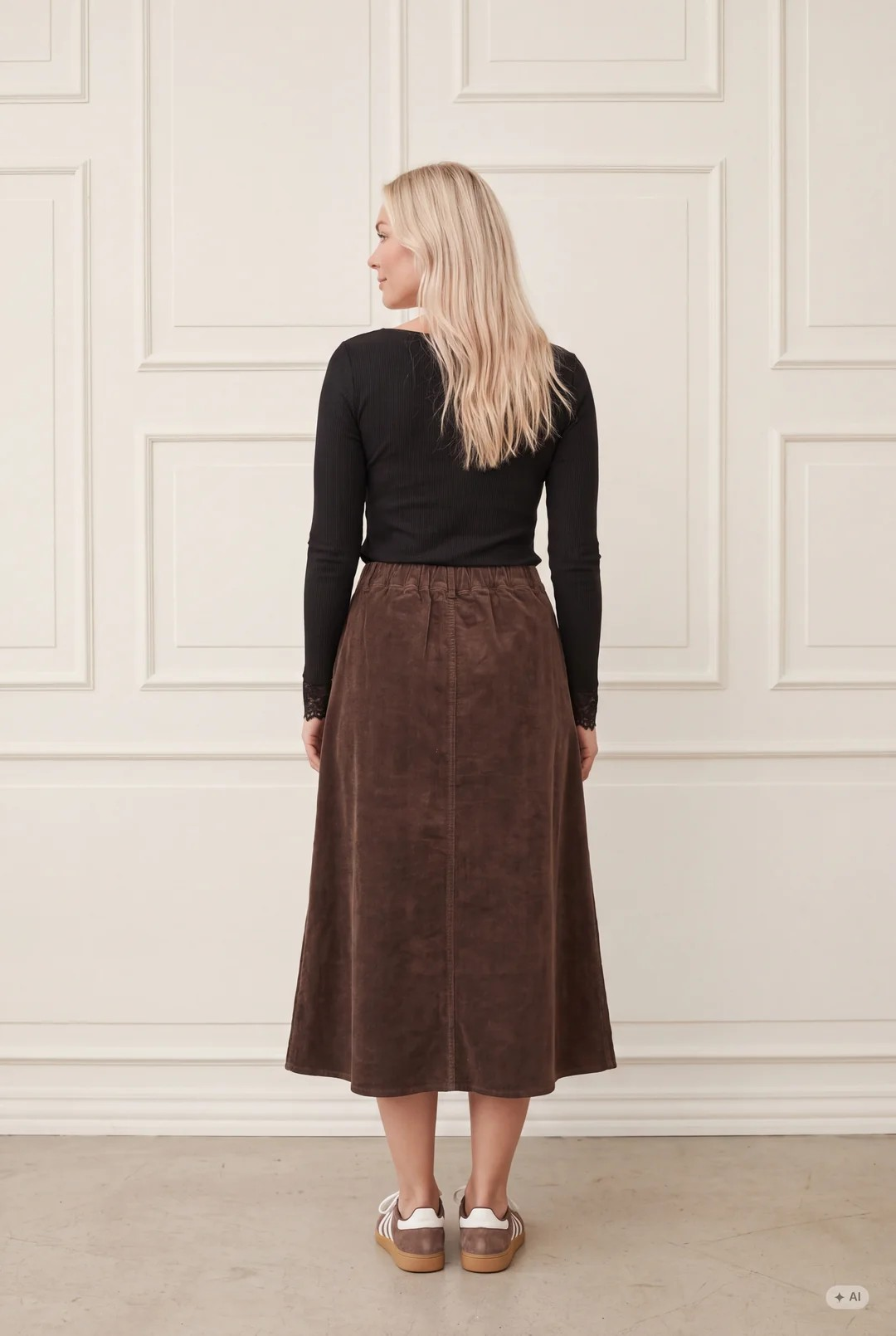 Barbel Corduroy Skirt - Washed Taupe - Isay - 3