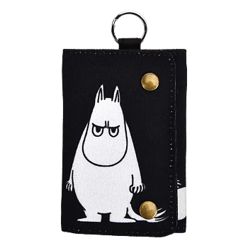 Mumin plånbok med nyckelring - Mumintrollet Surmulen, svart