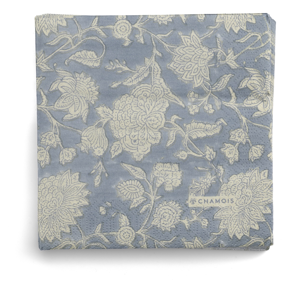 Chamois Pappersservetter Indian Rose Dusty Blue - 33x33cm