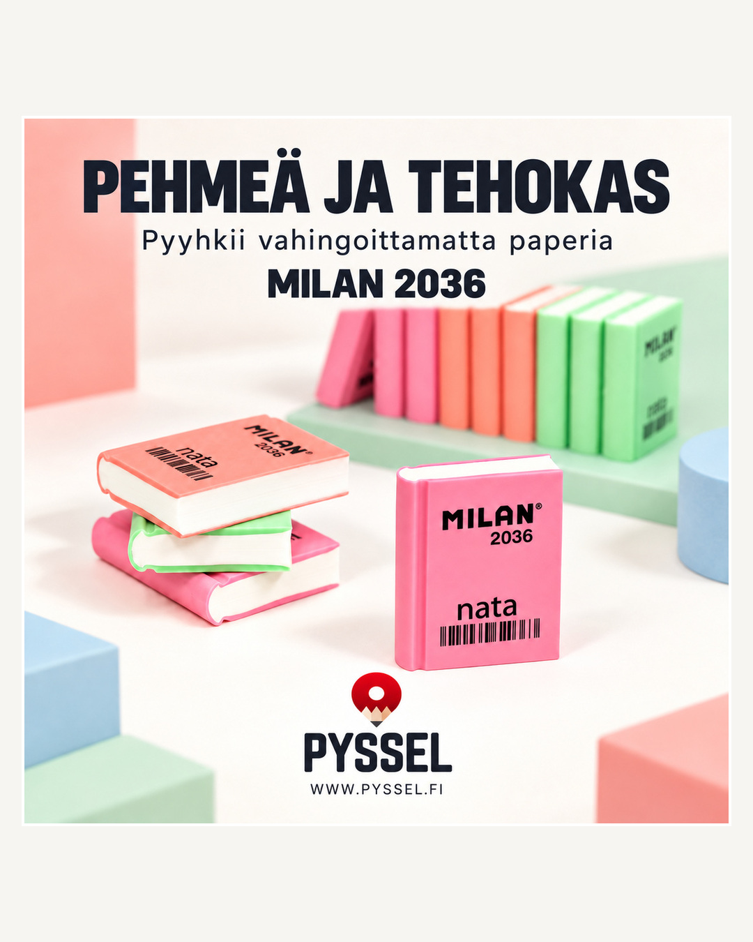 Pyyhekumi MILAN 2036 kirjanmuotoinen /36 - 2