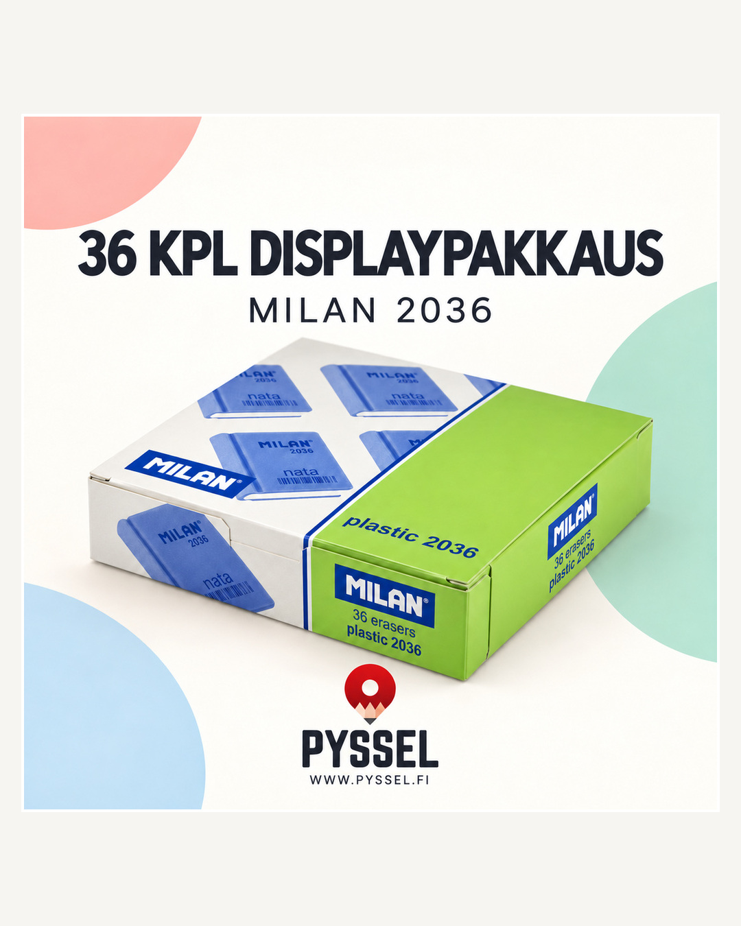 Pyyhekumi MILAN 2036 kirjanmuotoinen /36 - 3
