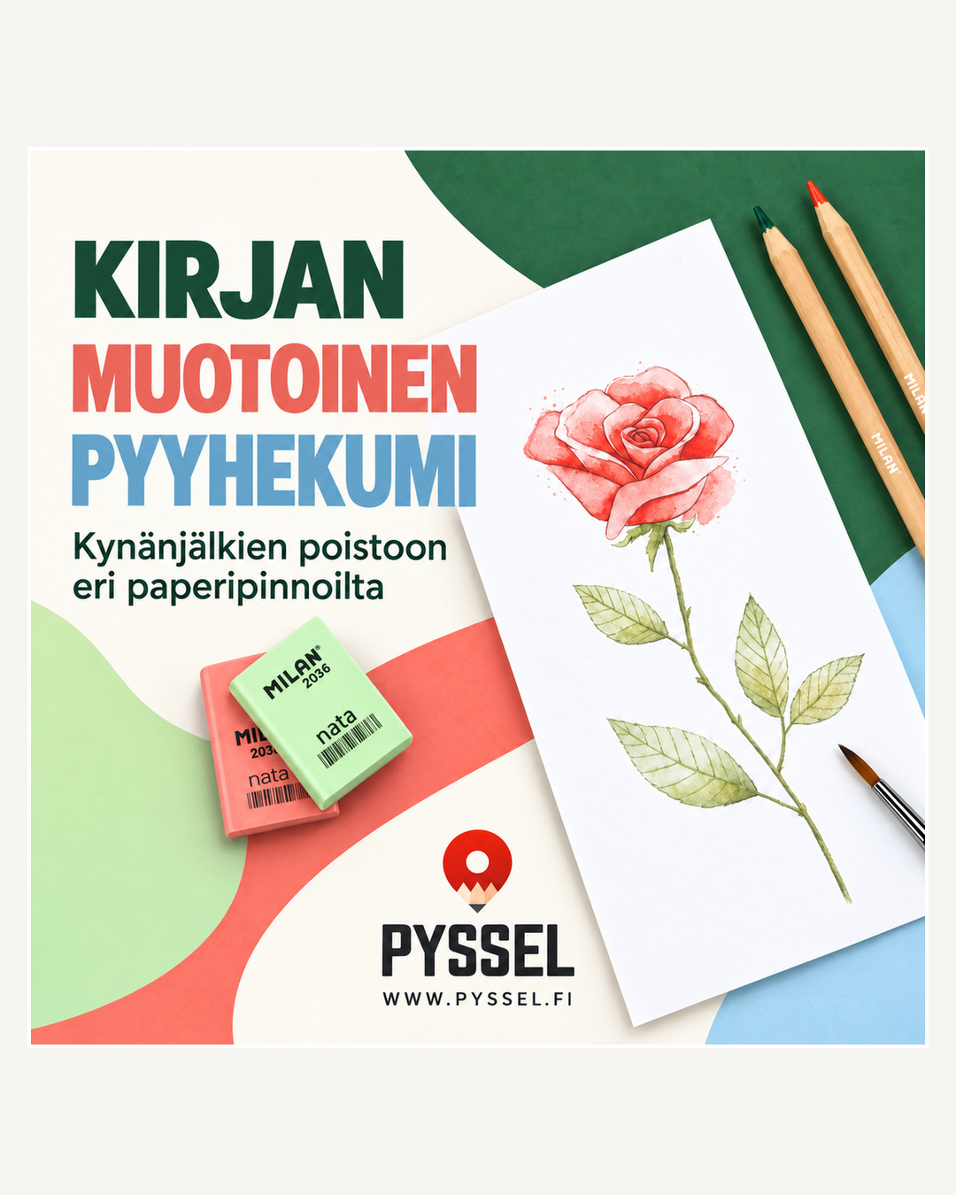 Pyyhekumi MILAN 2036 kirjanmuotoinen /36 - 5
