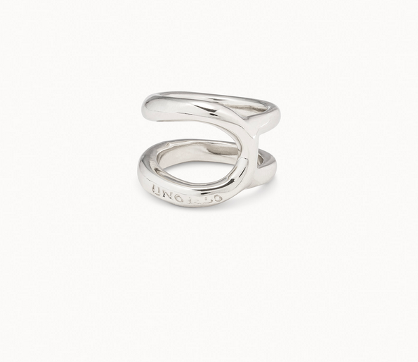 Dubbel Böjd Ring – Silver - 3