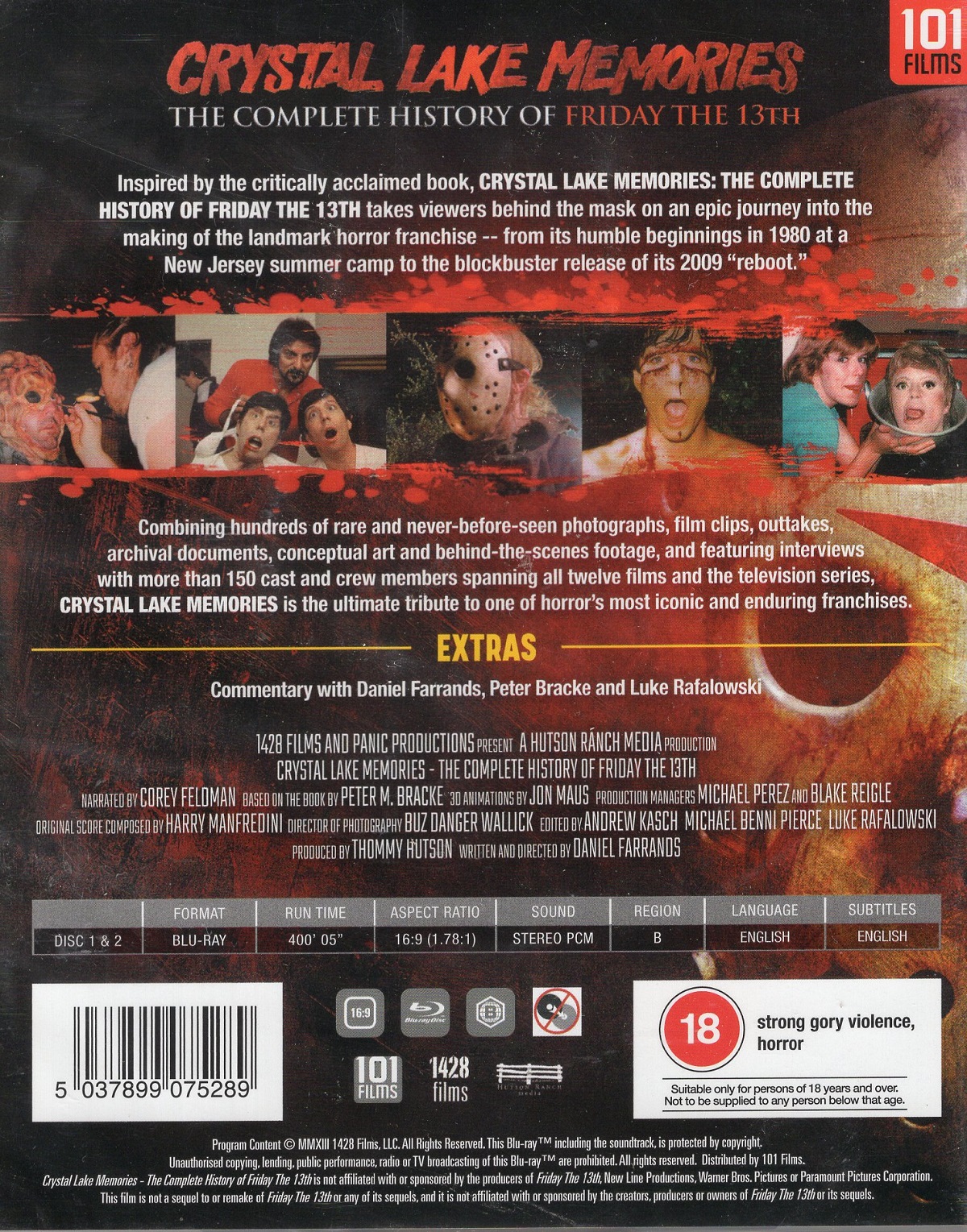 Crystal Lake Memories - The Complete History of Friday the13th (ej svensk text) (Blu-ray) - 2