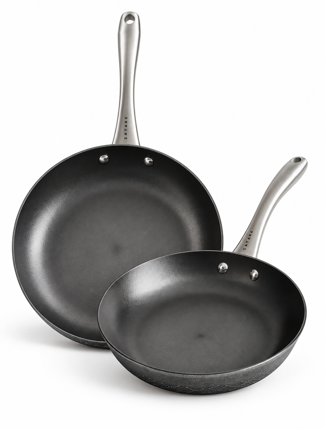 Sataké Pure Pan Stekpanneset  Gjutjärn 28 cm + 24 cm