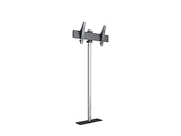 M Single Pole Floormount Pro 43"-75" VESA 300 Chrome