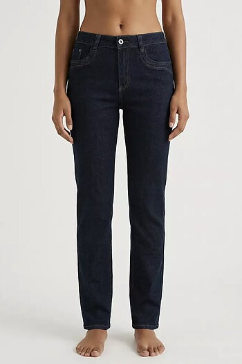 Mapp Jeans - Patti Jones Straight Denim Jeans Dark Blue