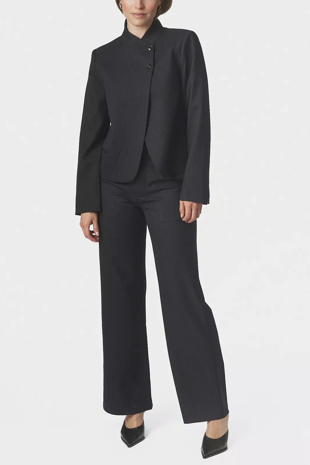 Neo Noir - Nathalie Slim Pinstripe Pants Dark Navy - 3