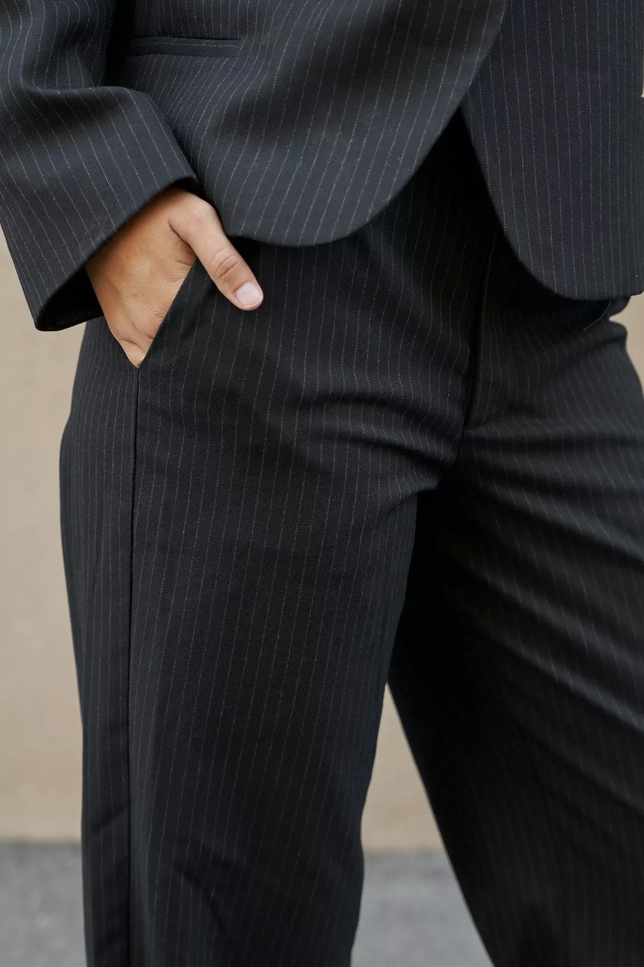 Neo Noir - Nathalie Slim Pinstripe Pants Dark Navy - 7