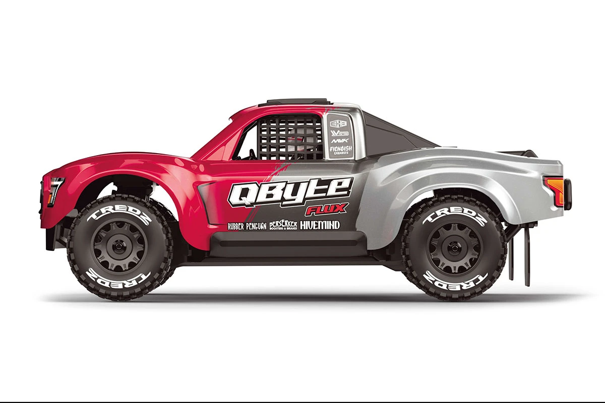 Maverick RC MV151201 QByte SC Flux 1/12th SC Truck - Röd - 3
