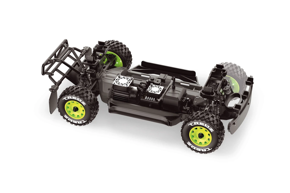 Maverick RC MV151203 QByte SC Pro 1/12th SC Truck - Fluoro Green - 4