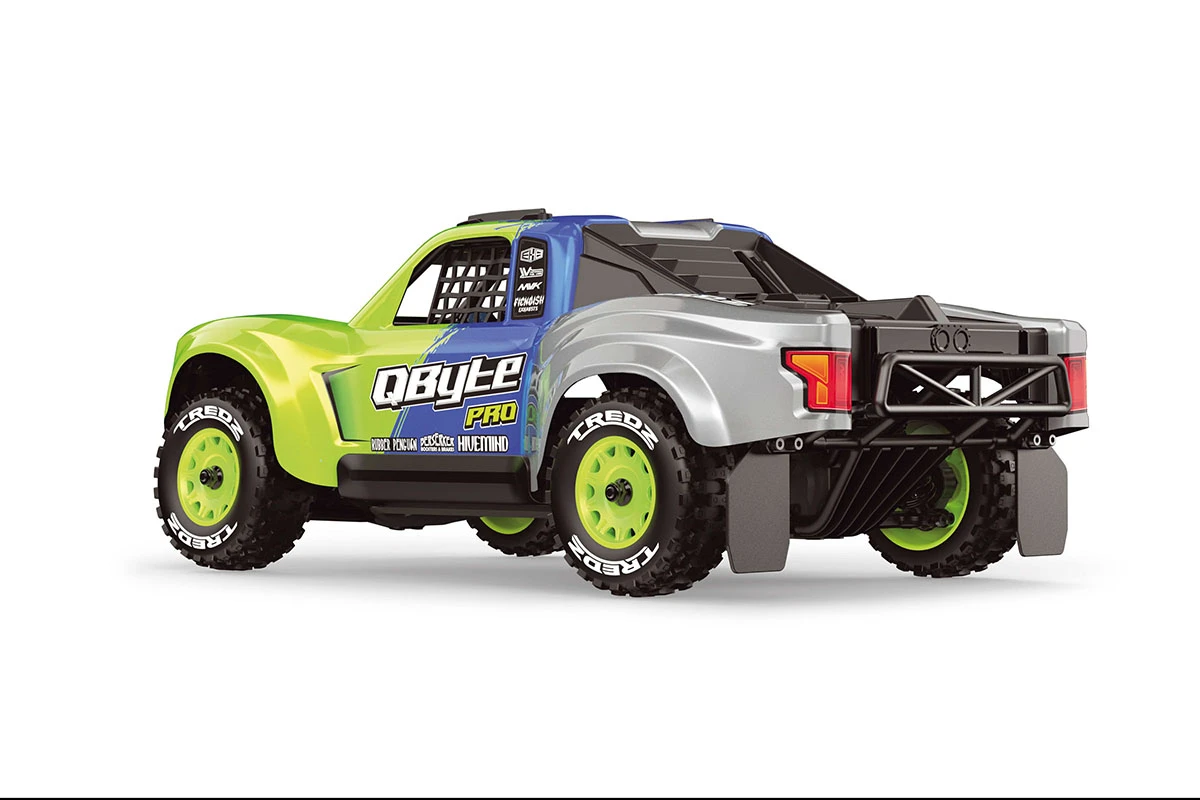 Maverick RC MV151203 QByte SC Pro 1/12th SC Truck - Fluoro Green - 2