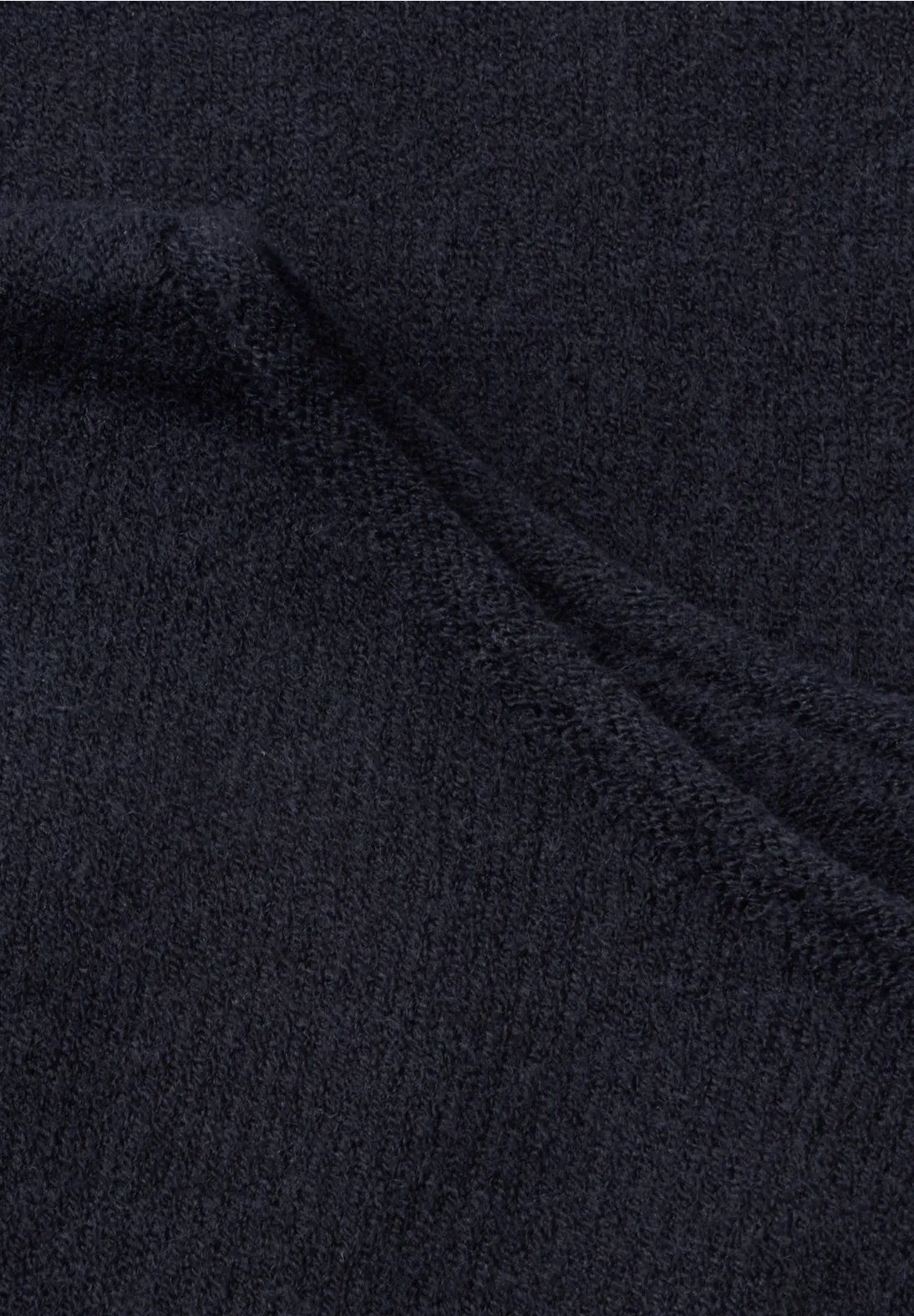 LTD QR Rolled Edge U-Boat Sweater - Indigo Night Blue - Street One - 5