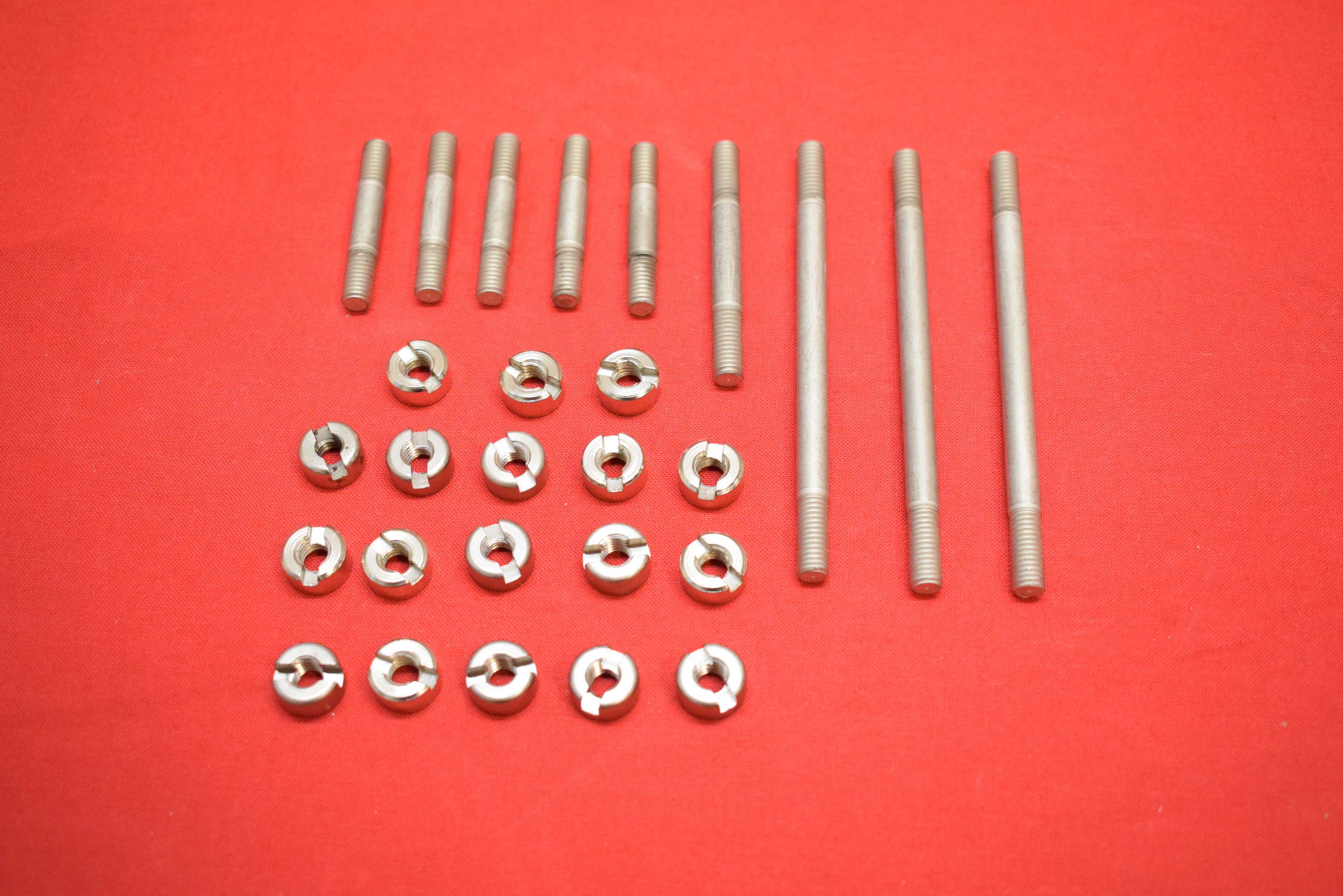 Engine Case Stud & Nut Kit, Harley J 61" 1916-19