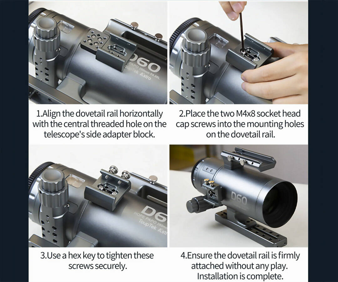 TOUPTEK  SÖKARSKO FÖR HOPE D60 REFRAKTOR - 2
