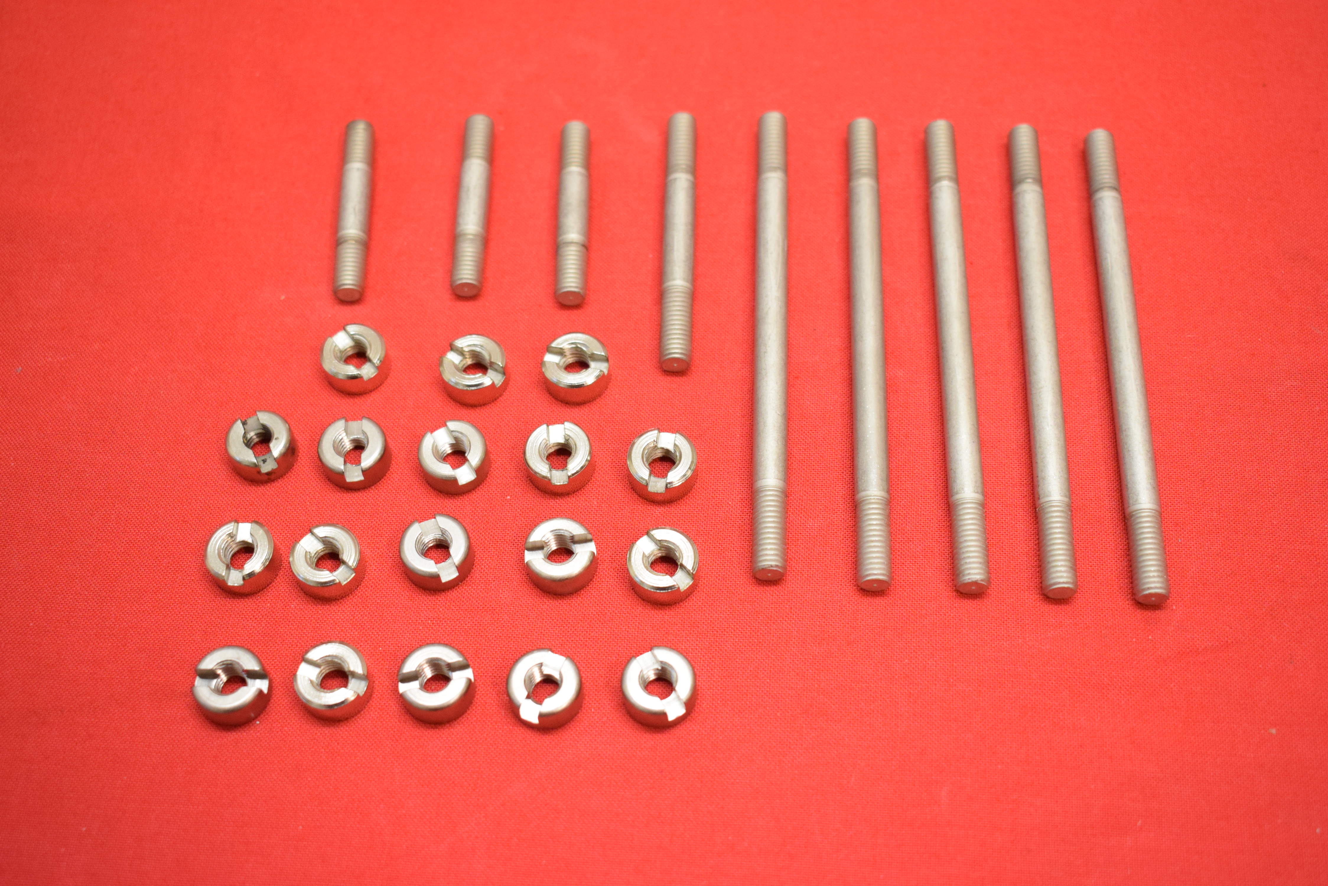Engine Case Stud & Nut Kit, Harley J 61" 1920-23