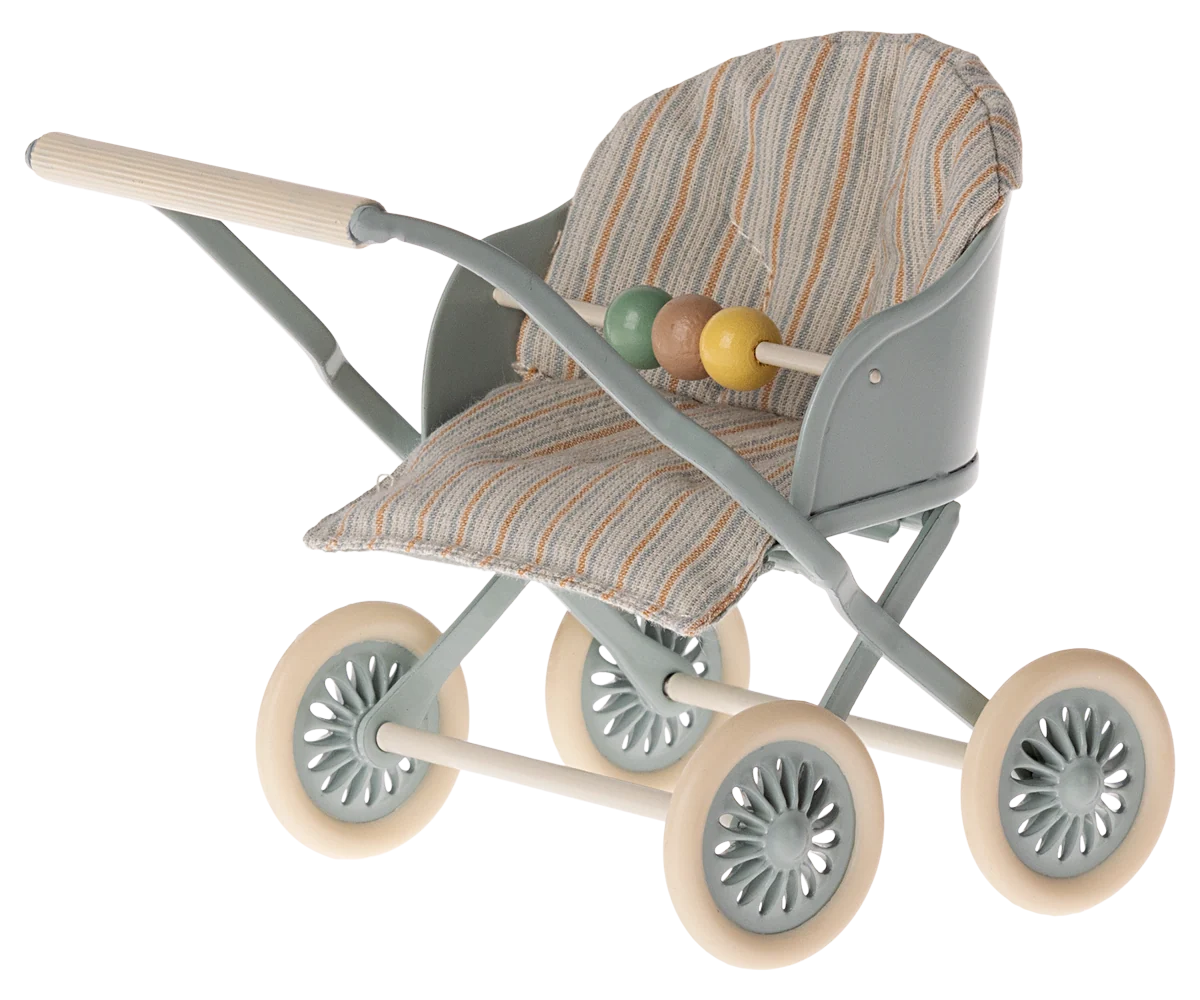 Maileg - Barnvagn - Blå