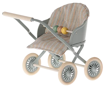 Maileg - Barnvagn - Blå