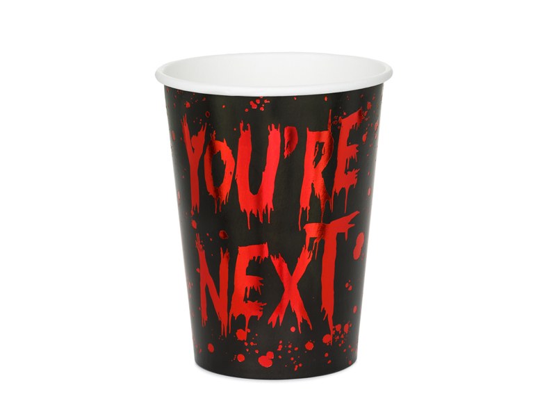 Halloween pappersmuggar You’re Next 250 ml 6-pack