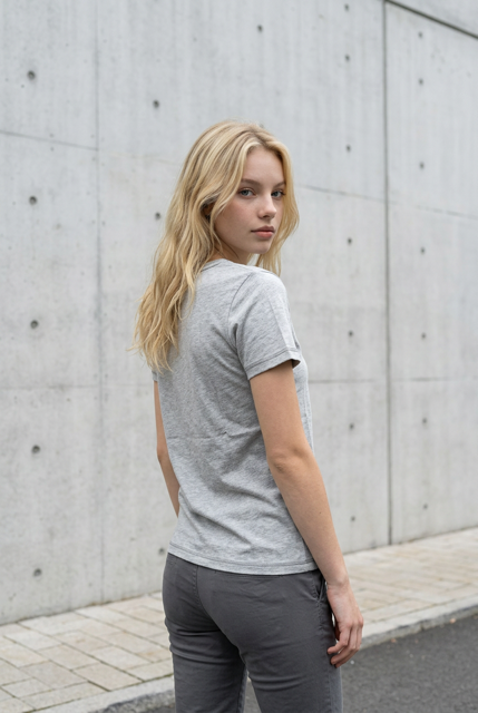 CWAida Topp - Grey Melange - Claire