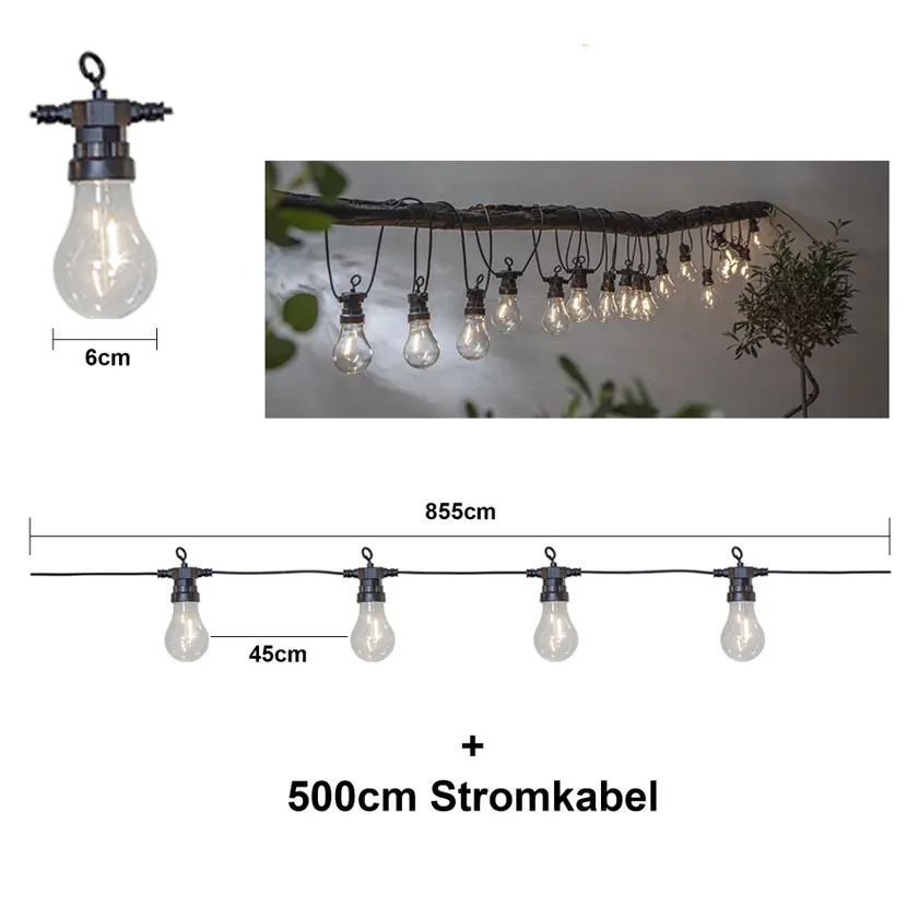 Ljusslinga Circus 20LED 8,6m - 5