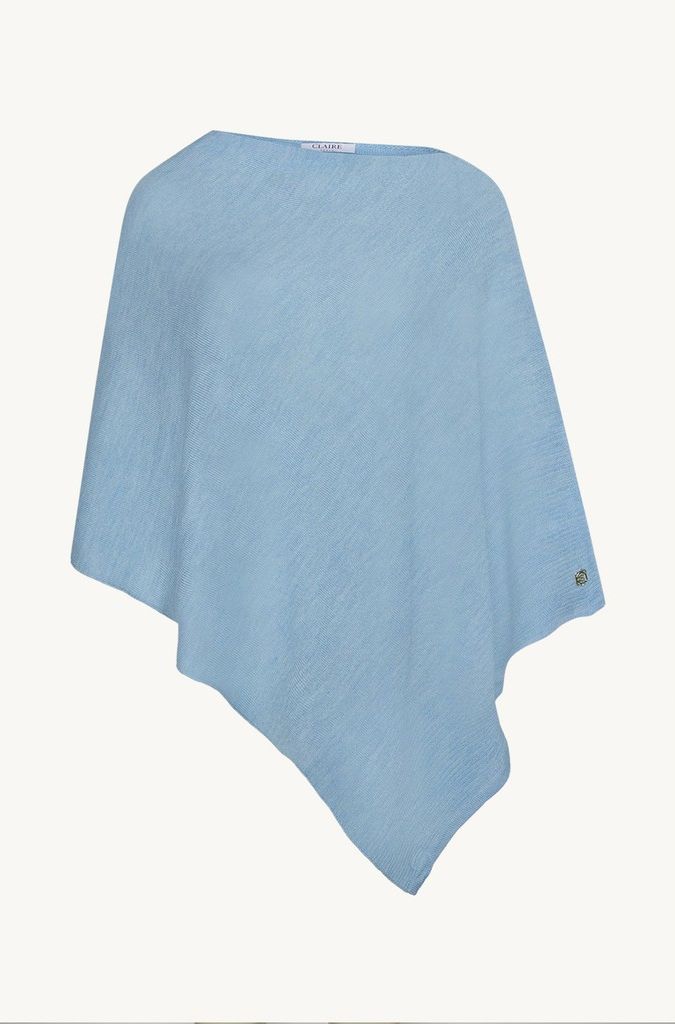CWPaige Poncho - Icy Blue - Claire 
