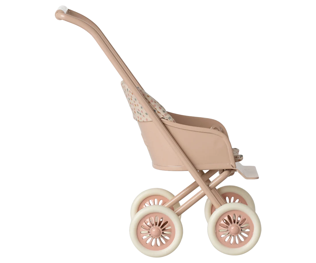 Maileg - Barnvagn, Micro - Puder - 4