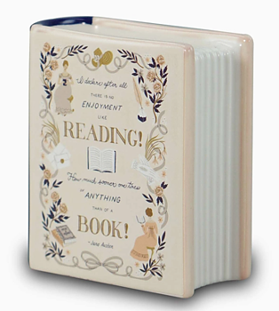 Pulteney Press : Book Pot Small Jane Austen Pride and Prejudice - Minibok i keramik