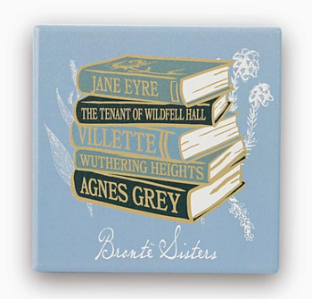 Pulteney Press : Brontë Sisters Book Stack - Glasunderlägg i keramik