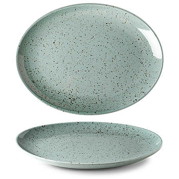 LIFESTYLE Oval Plate 32x25 cm Rainforest