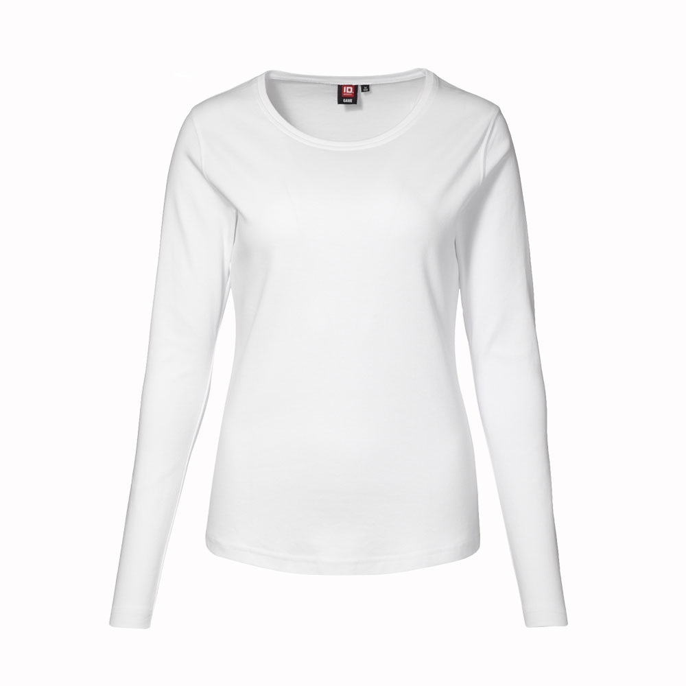 T-shirt/Topp Dam, långärmad - Vit  