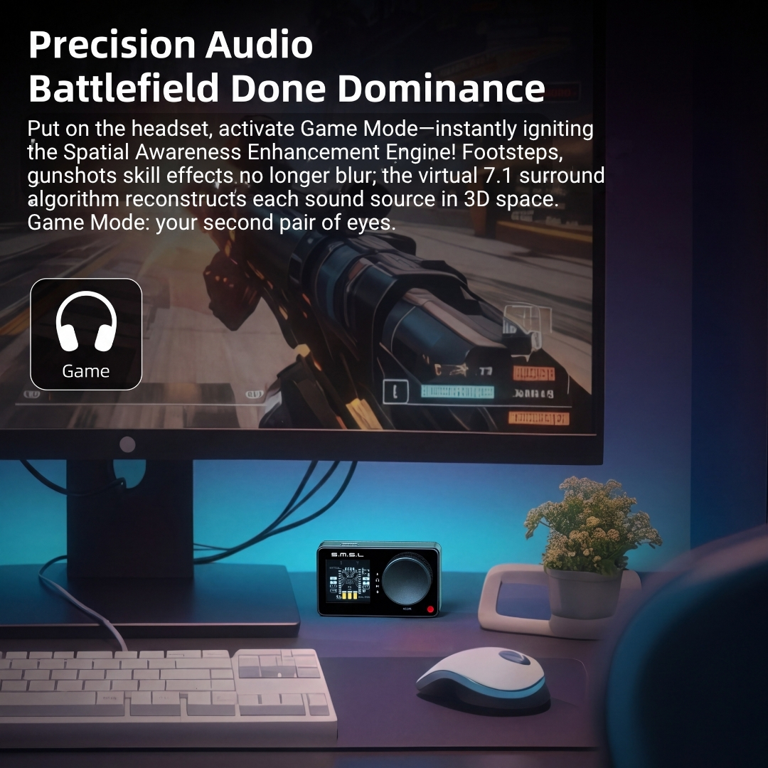 SMSL NANO ONE Gaming USB DAC & Amp Pro Esport - 5