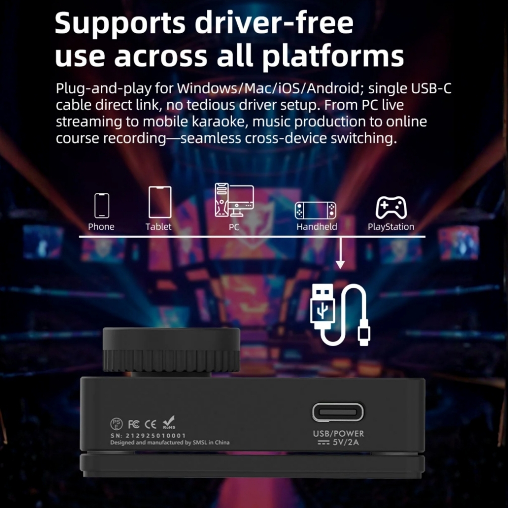 SMSL NANO ONE Gaming USB DAC & Amp Pro Esport - 7
