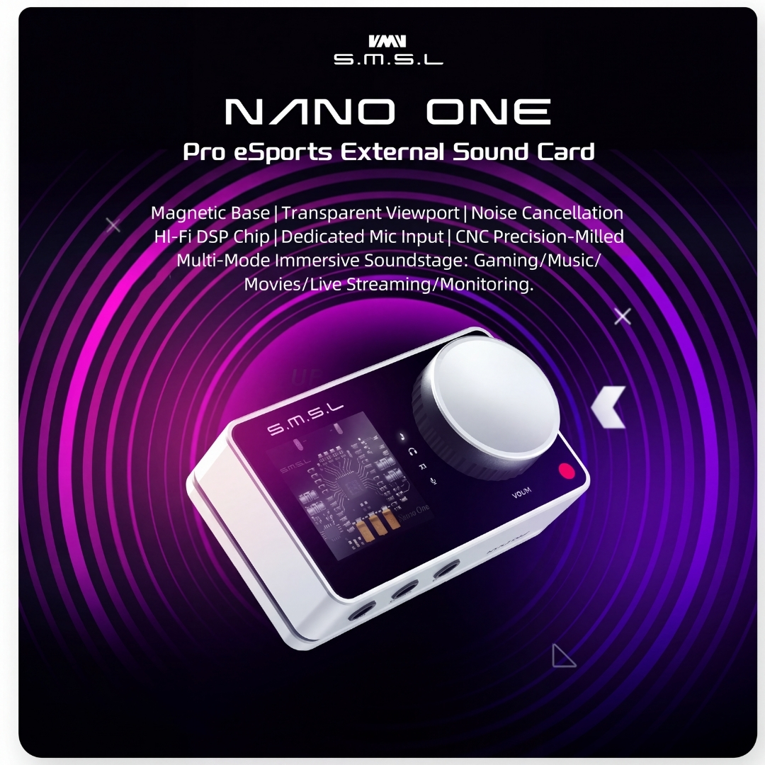 SMSL NANO ONE Gaming USB DAC & Amp Pro Esport - 4
