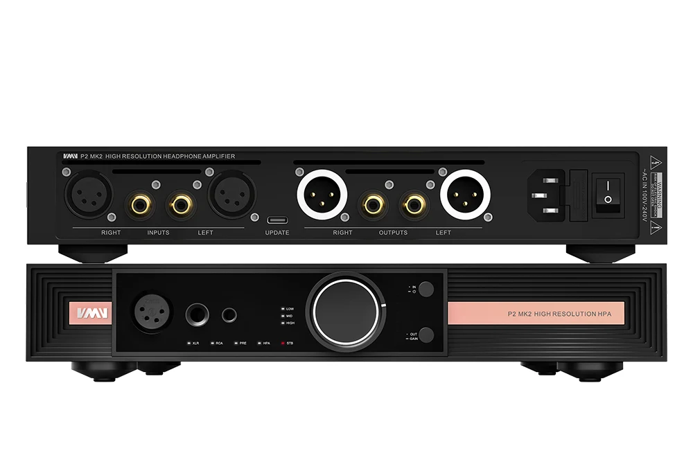 SMSL VMV P2 MK2 Ultra High-end  Flagship Hörlursförstärkare & Preamp  - 4