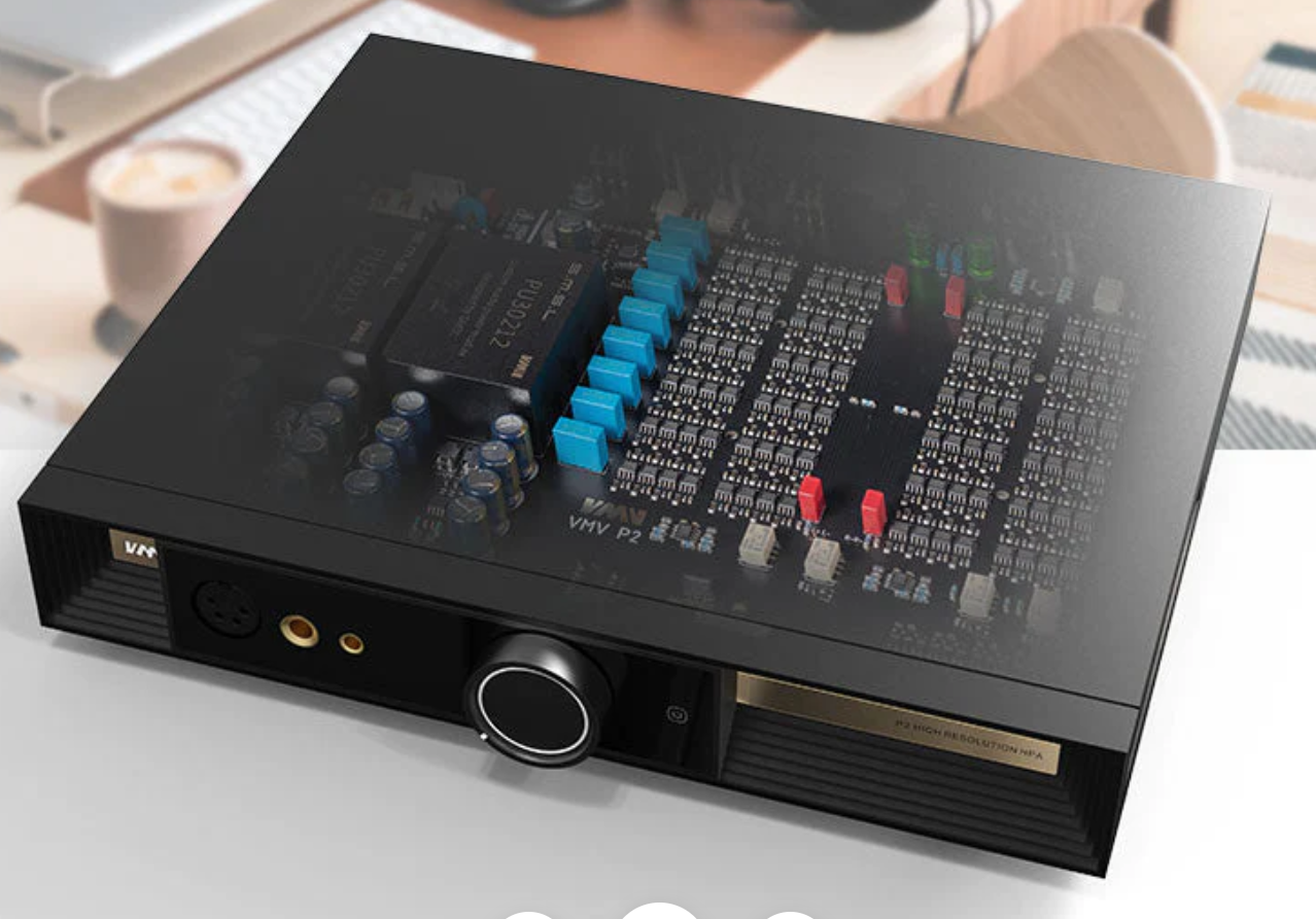 SMSL VMV P2 MK2 Ultra High-end  Flagship Hörlursförstärkare & Preamp  - 3