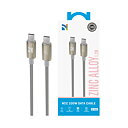 XC-0506 Cable LZ series Zinc Alloyed C TO C 100W 1.2M Pearl Nickel
