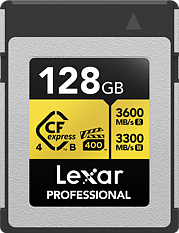 Lexar CFexpress Pro Gold R3600/W3300 128GB