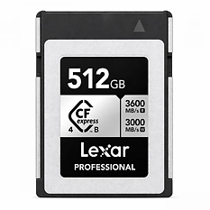 Lexar CFexpress 4.0 Pro Silver Serie R3600/W3000/SW2600 512GB