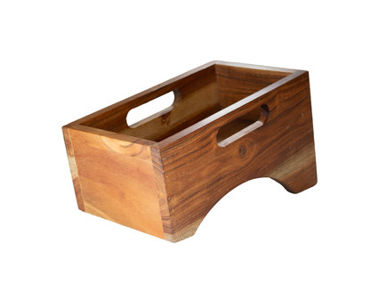 Bestickslåda1-fack Mangowood 25,5x16,5xH15 cm