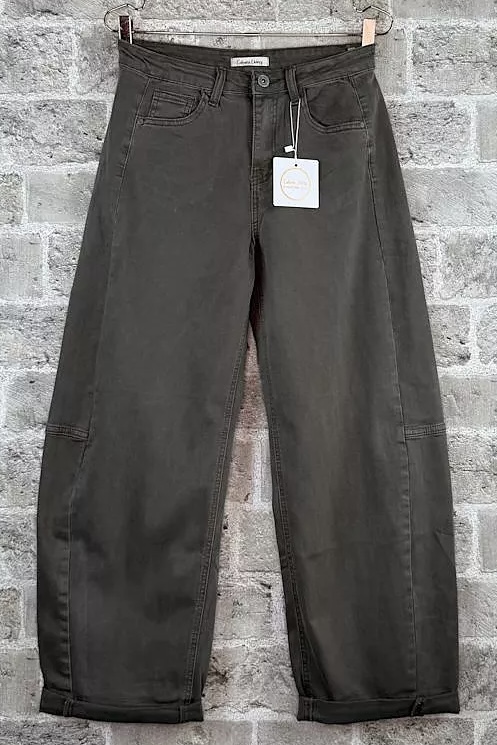 Cabana Living - Jude Barrel Jeans Fango - 3