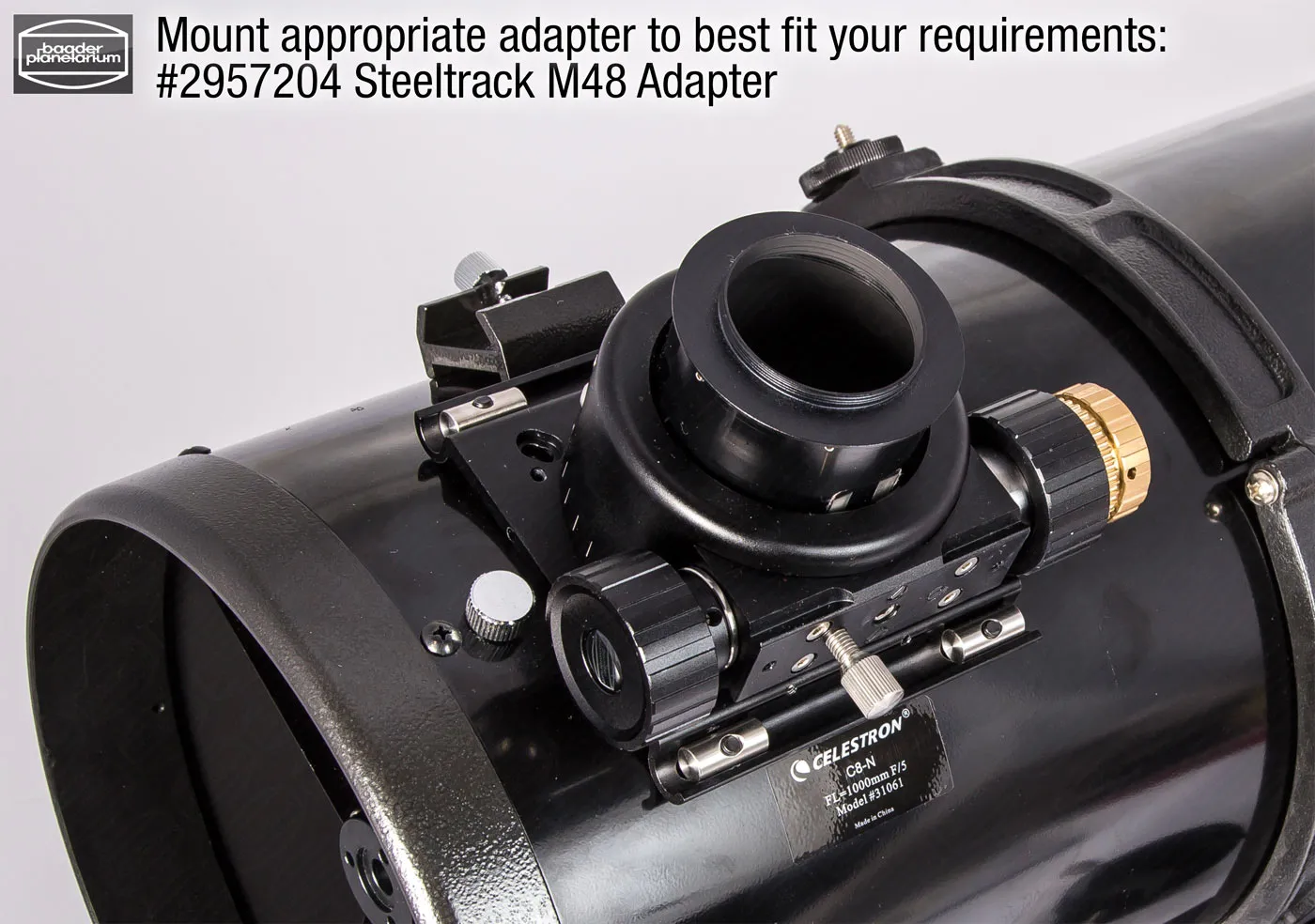 BAADER-PLANETARIUM S58 TILL M48 ADAPTER FÖR DIAMOND STEELTRACK - 3