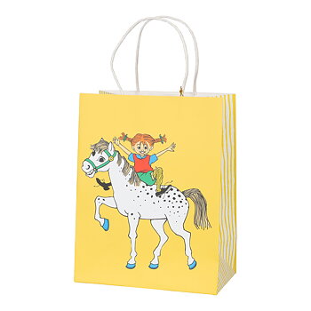 Presentpåse - Pippi gul