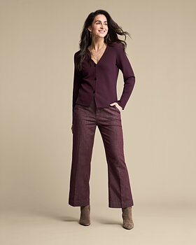 Conny denim Burgundy
