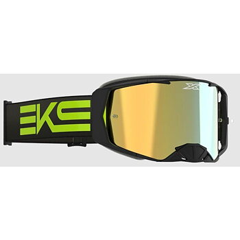 EKS Lucid Goggle, Black/Flo, Gold Mirror Lens