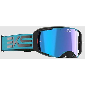 EKS Lucid Goggle, Teal/Black, Blue Mirror Lens