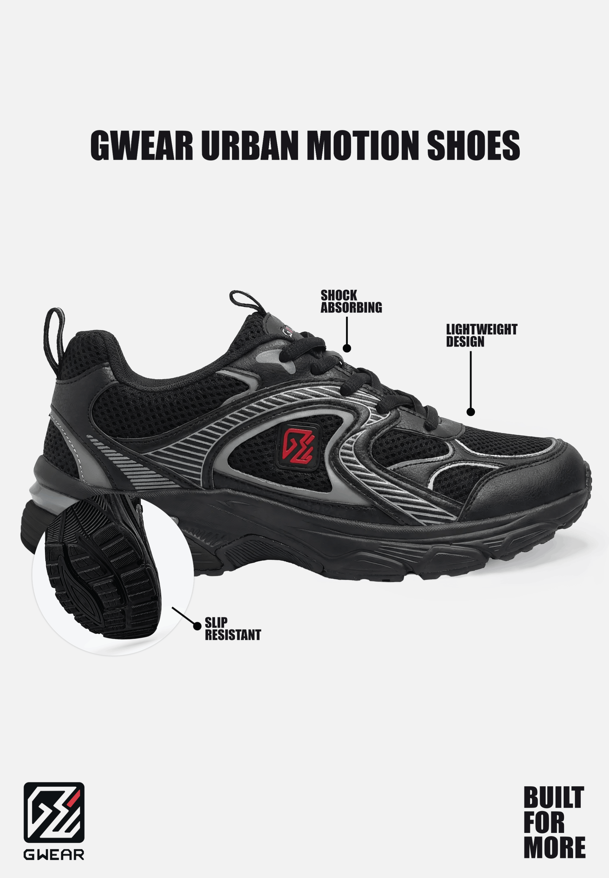 Gwear Urban Motion Shoes, black - 4