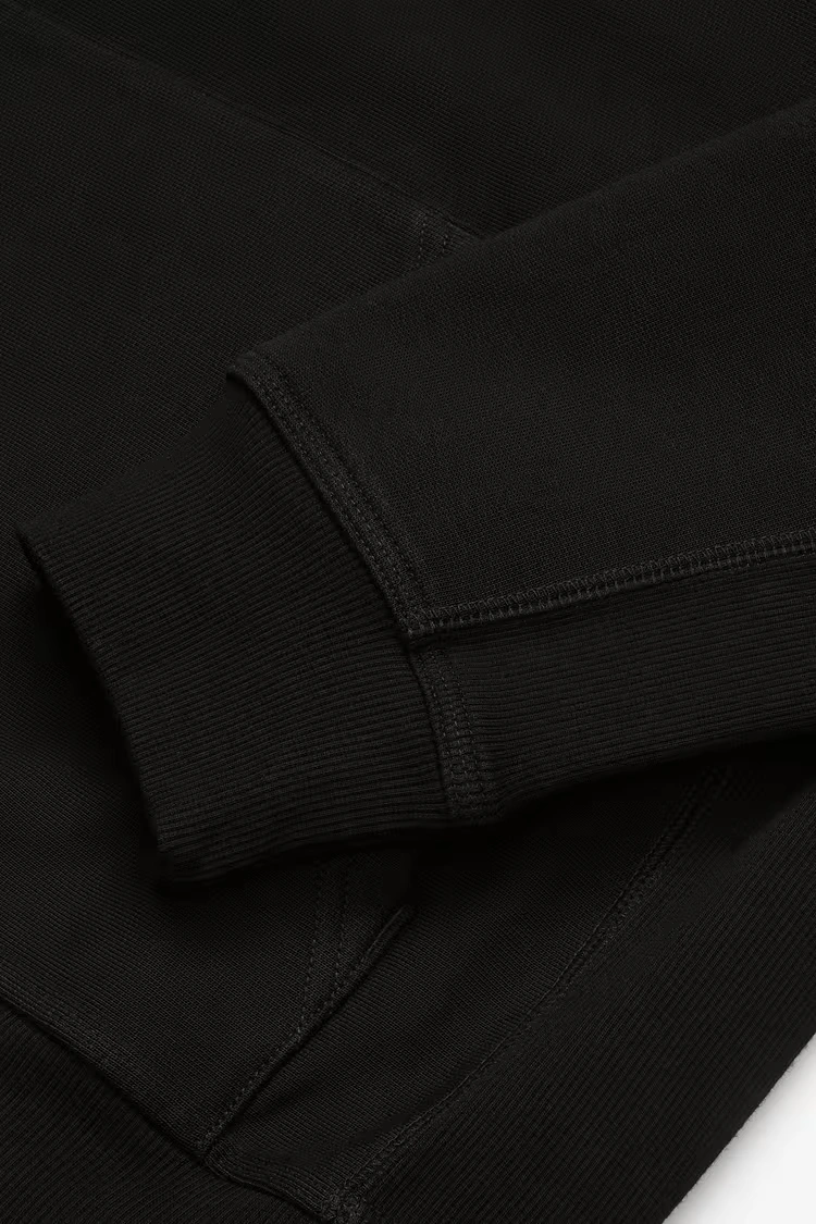 Carhartt WIP Hooded American Script Sweatshirt Black - 7