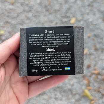 Svart - Naturtvål