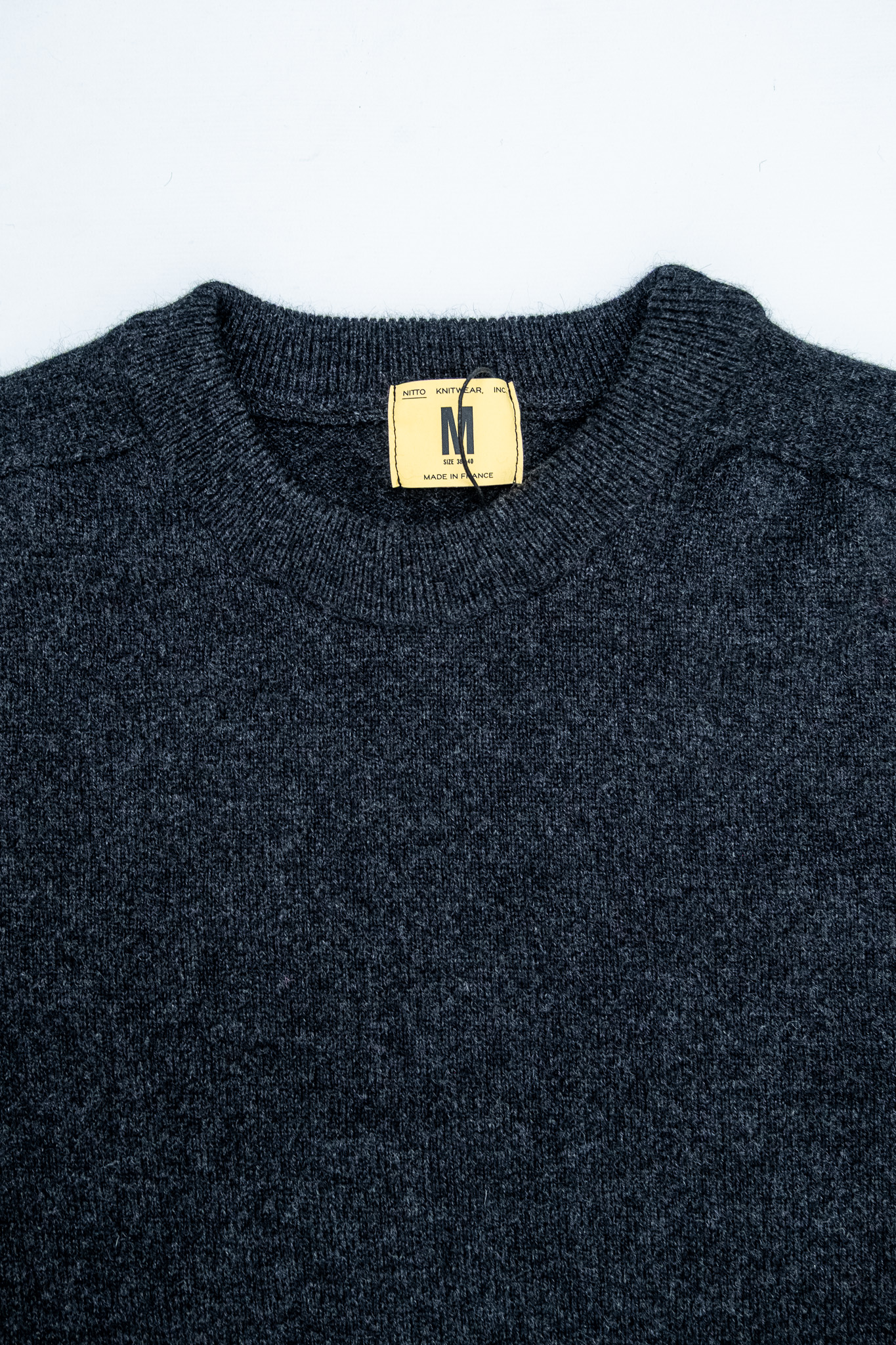 Nitto Knitwear - Armen Round Neck Jumper Charcoal - 3
